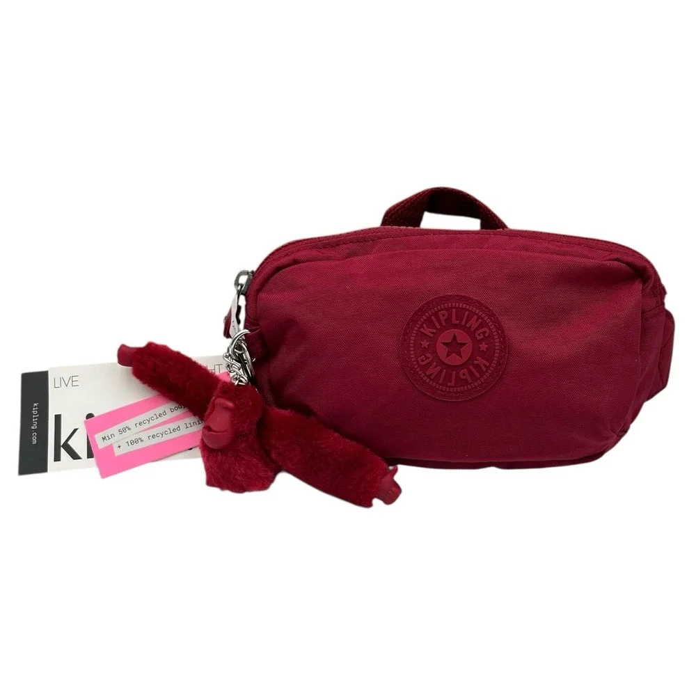 Kipling Womens Alys Waist Travel Pack Funky Red